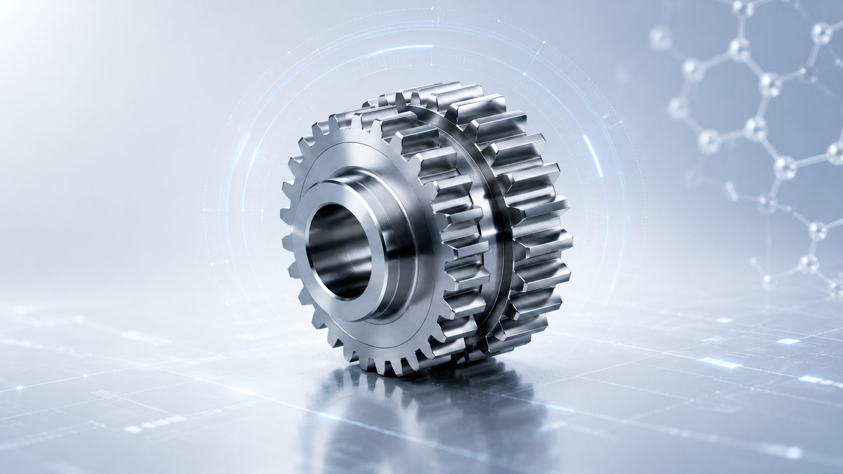 Industrial amorphous metal gear component